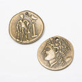 Classical Figure Coin Charm Metal Pendant for Jewelry Making view 2