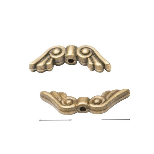 Alternate image of wing spacer bead showing available finishes and form
