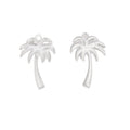 Curved Palm Tree Metal Charms in Two Bright Finishes view 2