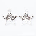 Open Star Tree of Life Charms in Two Antique Finishes view 2