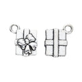 Bow Wrapped Gift Box Metal Charms in Two Finishes for Jewelry Making view 2