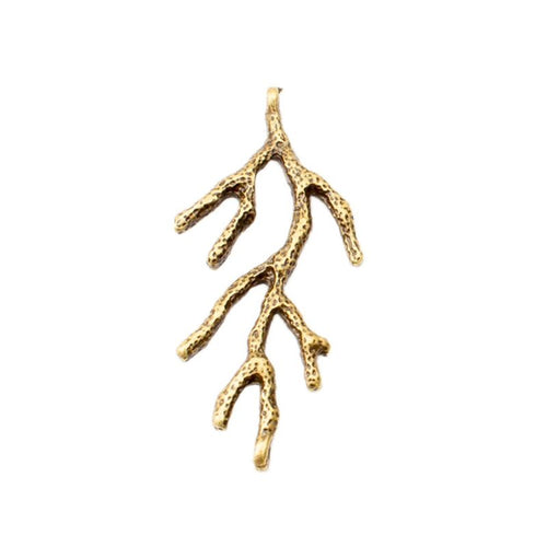 Close view showing the front details of the branch charms