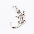 Textured Crocodile Metal Charm Pendant For Jewelry Making view 2