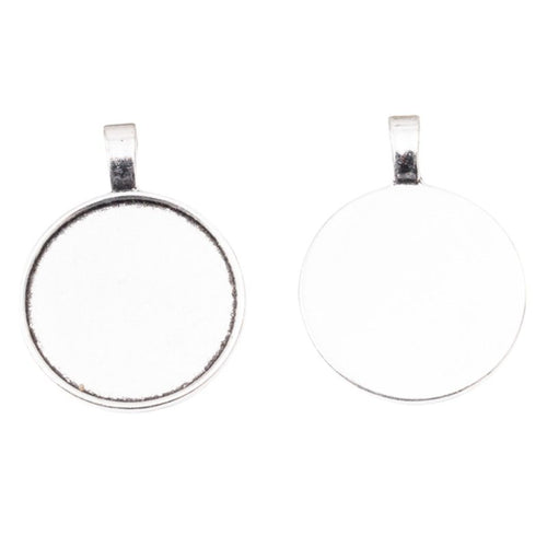Close view 2 showing the shape and finish of the round pendant tray