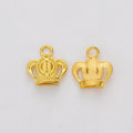 Openwork Crown Metal Charm in Four Metallic Finishes view 2