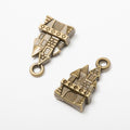 Turreted Castle Charm Metal Pendant for Jewelry Making view 2