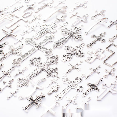 Assorted cross charms shown in product image 2