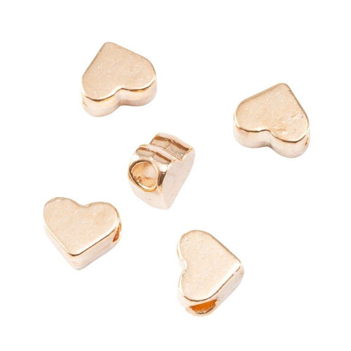 Close view of Smooth Heart metal shape and surface detail