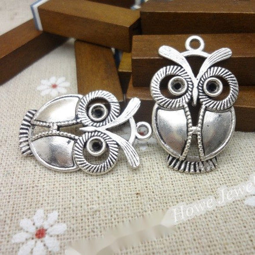 Closer front view of the large eye owl shape and surface details.
