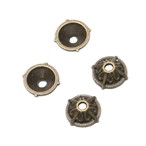 Round Floral Bead Cap shown from an additional product angle 2