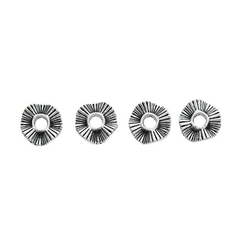 Ridged Disc Spacer Bead shown from an additional product angle 2