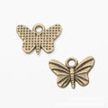 Butterfly Metal Charm 2 Finish Options Craft Supply view 2