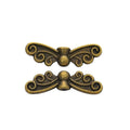 Scroll Wing Metal Spacer Bead Jewelry Making Component view 2