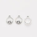 Round Mountain Silhouette Charm in 2 Pictured Finishes view 2