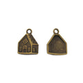 Cottage House Charm Metal Pendant for Jewelry Making view 2