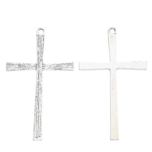Close view showing the front details of the slender cross charms