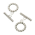 Twisted Ring and Bar Toggle Clasp Jewelry Component view 2