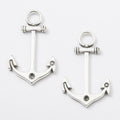 Nautical Anchor Detailed Metal Charm in 2 Finishes view 2