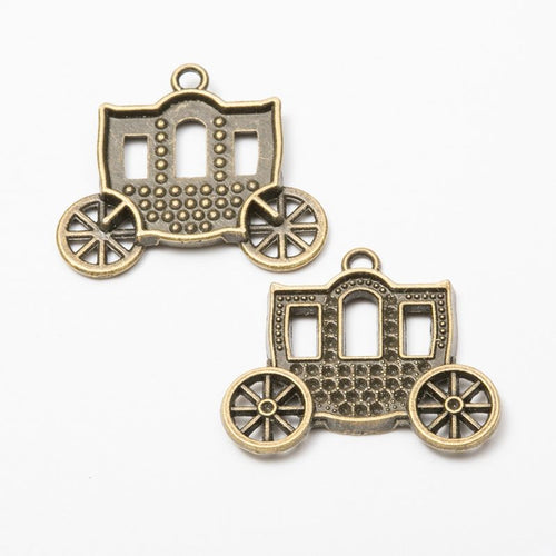 Detailed view of openwork carriage metal component