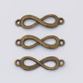 Infinity Symbol Double Loop Jewelry Connector Component view 3