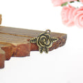 19x17mm Double-Sided Rose Alloy Charm Pendant