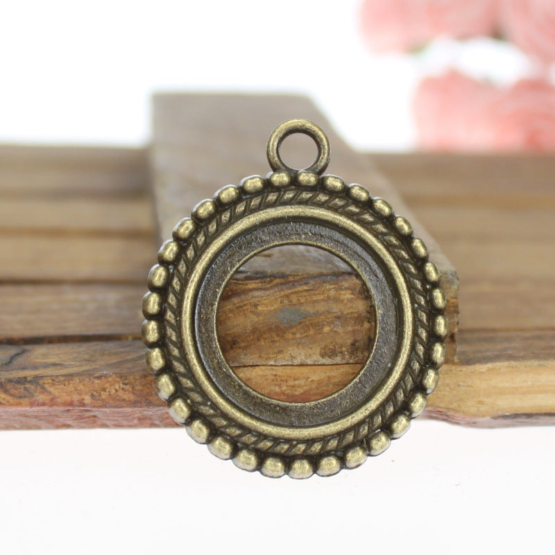 20mm Hollow Twist Bezel Pendant Tray Setting