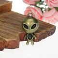 Round Head Alien Metal Pendant Charm For Jewelry Making view 4