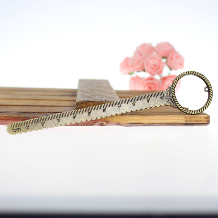 Long Serrated Metal Bookmark Ruler Blanks in Three Vintage Finishes
