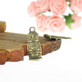 Vintage Metal Nesting Doll Pendant in Multiple Finish Options for Jewelry Making view 2