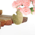 Artist Paint Palette Metal Charm Pendant in 3 Finishes for Jewelry Making view 2