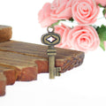 Pink Diamond Accent Key Alloy Pendant Charm in 3 Finishes view 2