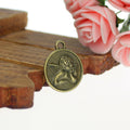 19mm Round Angel Alloy Charm Pendant