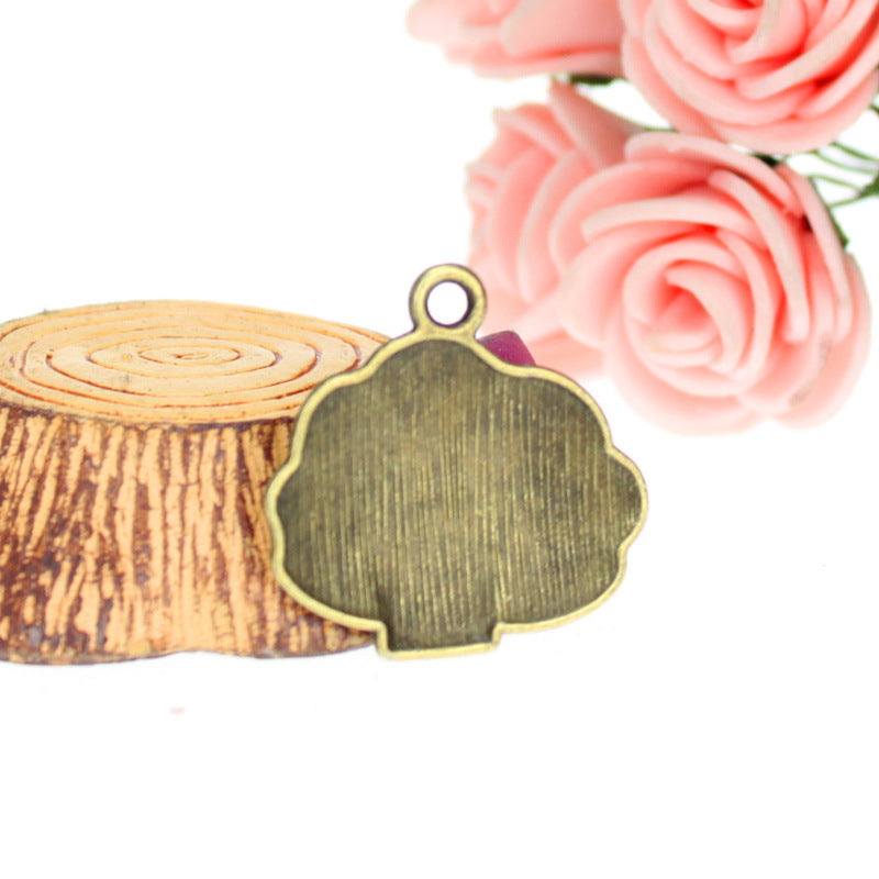 Vintage Alloy Cloud Tree Charm Pendant 24mm