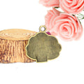 Rounded Tree Charm with Textured Canopy in Three Finishes view 3