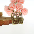 Square Undersea Scene Alloy Charm in 3 Metal Finishes view 2