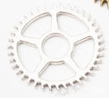 Openwork Gear Charm In Antique Silver and Antique Bronze Metal Finish view 3