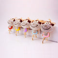 Rhinestone Cartoon Monkey Metal Keychain In Five Colors view 11
