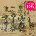 Mixed Alloy Charm Findings Assortment 100g Bag