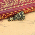 Bell Christmas Tree Charm With Dotted Branch Details For Jewelry Making view 3
