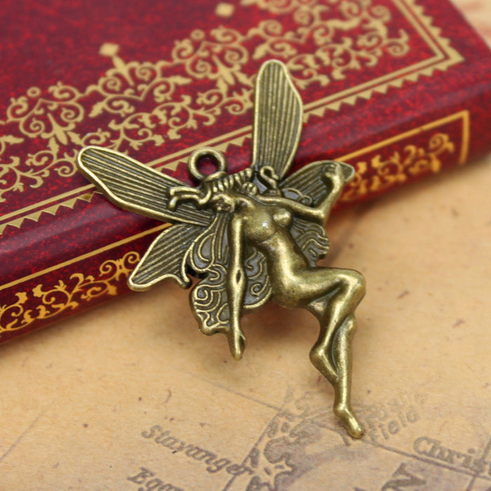 43x29mm Butterfly Angel Alloy Charm Pendant