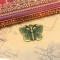 Patterned Butterfly Charms in Three Vintage Metal Finishes view 3