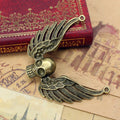 Winged Skull Metal Charm Pendant in 3 Finishes for Jewelry Making view 3