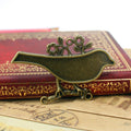 63x42mm Alloy Bird and Flower Branch Charm Pendant