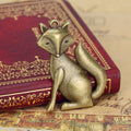 Large Alloy Fox Charm Pendant 50x37mm