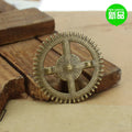 Large Openwork Gear Charm for Jewelry Making in Six Finishes view 2