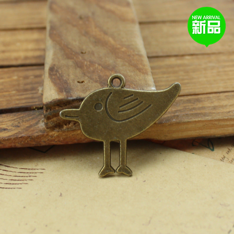 31x26mm Single-Sided Bird Alloy Charm Pendant
