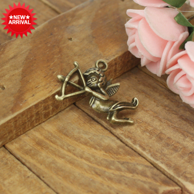 27x20mm Vintage Cupid Archer Alloy Charm Pendant