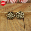 Layered Flower Metal Components in Gold, Bronze and Silver Tones view 1