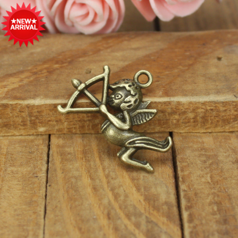 27x20mm Vintage Cupid Archer Alloy Charm Pendant