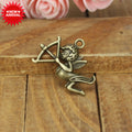 27x20mm Vintage Cupid Archer Alloy Charm Pendant